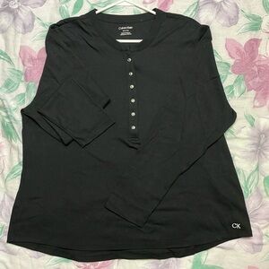 Calvin Klein - Black Long Sleeves Shirt - Size XXL
